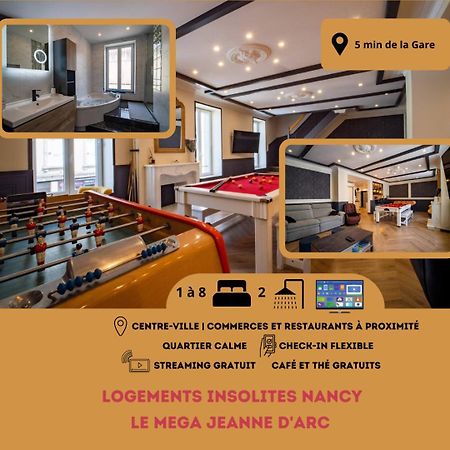 Mega Jeanne D'Arc Billard Baby Foot Logements Insolites Нанси Экстерьер фото